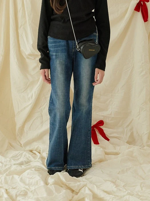 Tight Fleeced Stretch Bootcut Denim Pants Tight Fleeced Stretch Bootcut Denim Pants by Sm2 for Child - catalog view