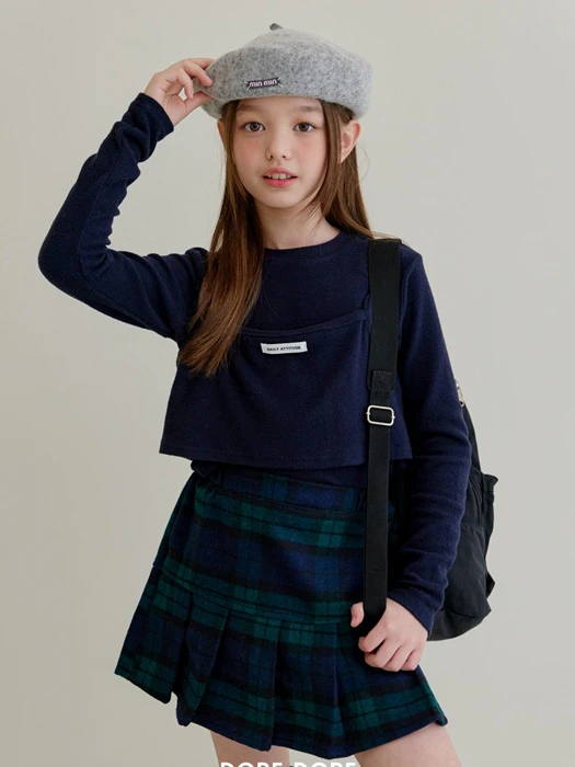 Mongsil Peach Sleeveless Layered Tee Mongsil Peach Sleeveless Layered Tee by Dore Dore for Child - catalog view