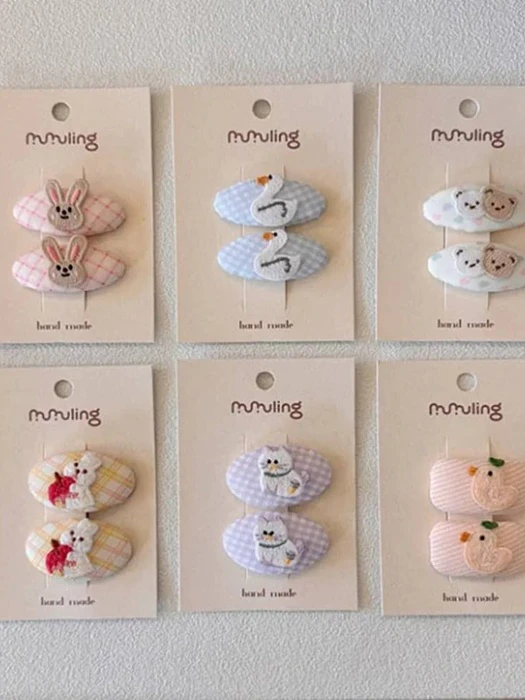 Animal Pastel Snap Hair Pin Set Animal Pastel Snap Hair Pin Set by Miso for Child - catalog view