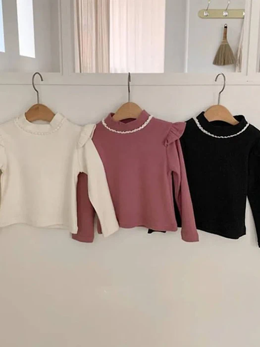 Andersen Frill Turtleneck Tee Andersen Frill Turtleneck Tee by Petit & Petit for Child - catalog view