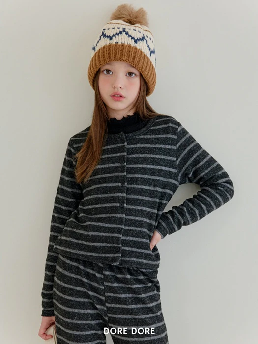 Boucle Peach Cardigan Boucle Peach Cardigan by Dore Dore for Child - catalog view