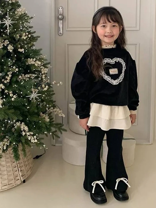 Pintuck Ribbon Flare Pants Pintuck Ribbon Flare Pants by Petit & Petit for Child - catalog view