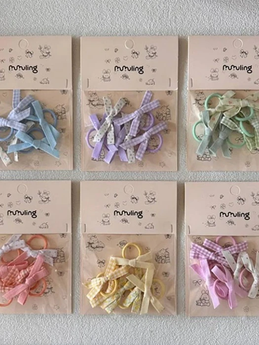 Ribbon Mini Hair Tie Set Ribbon Mini Hair Tie Set by Miso for Child - catalog view