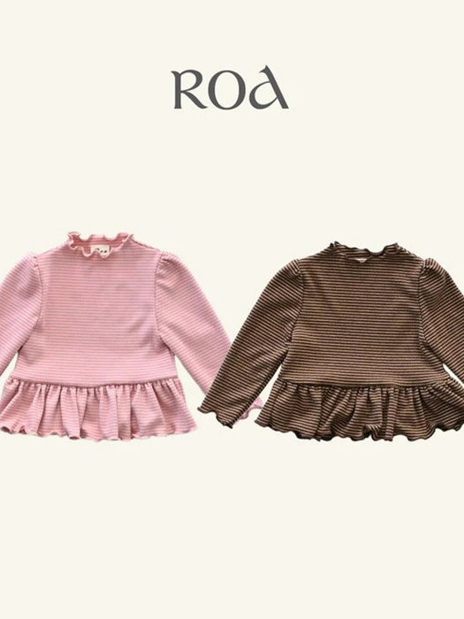 Nana Striped Half-neck Tee Nana Striped Half-neck Tee by Roa for Baby - catalog view