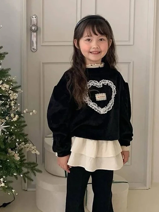 Mink Heart Tee by Petit & Petit for Child - catalog view
