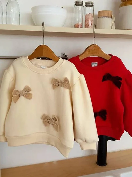 Velvet Ribbon Sweatshirt Velvet Ribbon Sweatshirt by Petit & Petit for Child - catalog view