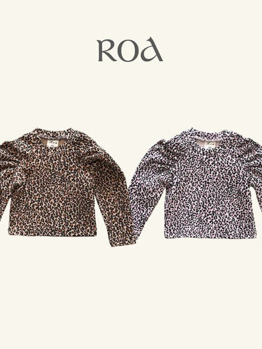 Leopard Shirring Tee Leopard Shirring Tee by Roa for Baby - catalog view