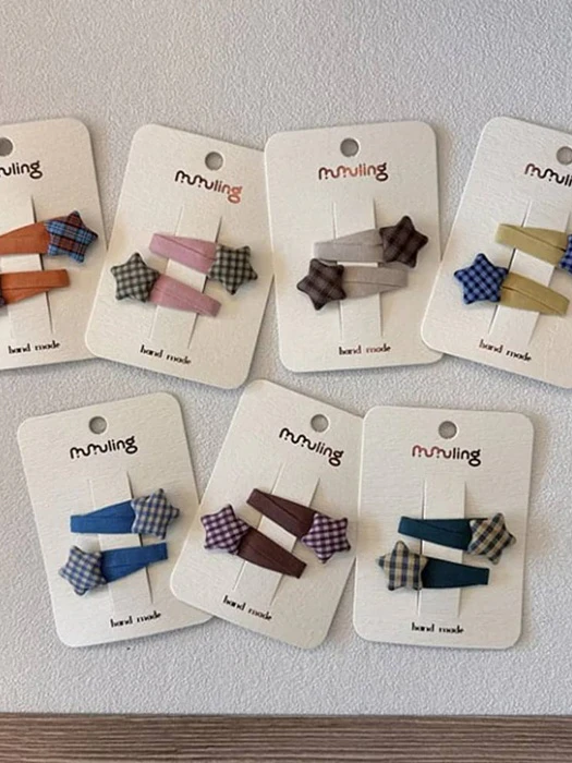 Check Star Snap Hair Pin Set by Miso for Child - catalog view