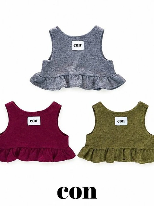 Front Back Frill Vest Front Back Frill Vest by Con for Baby - catalog view