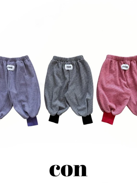 Kkomu Stripe Jogger Pants by Con for Baby - catalog view