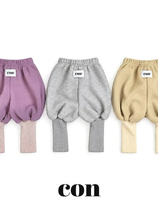 Bongbong Rib Trim Pants by Con for Baby - catalog view