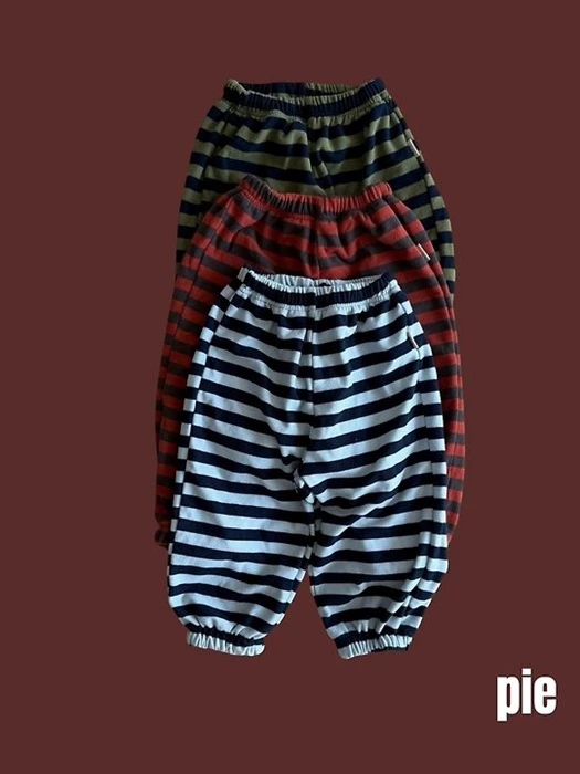 Carrot Striped Jogger Pants by Pie for Baby - catalog view
