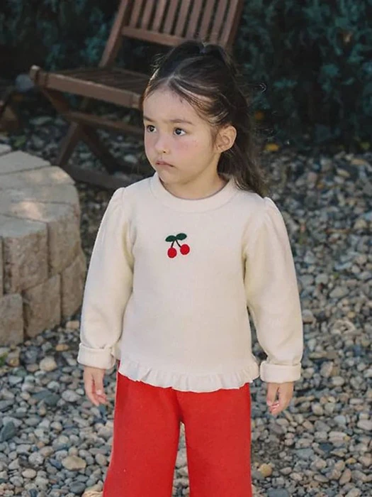 Cherry Waffle Blouse by Jazz for Child - catalog view