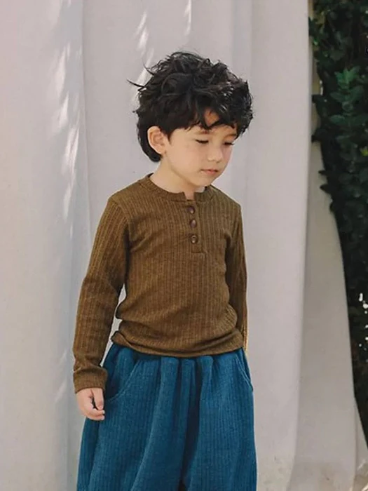 Knit Henley Neck Tee Knit Henley Neck Tee by Jazz for Child - catalog view