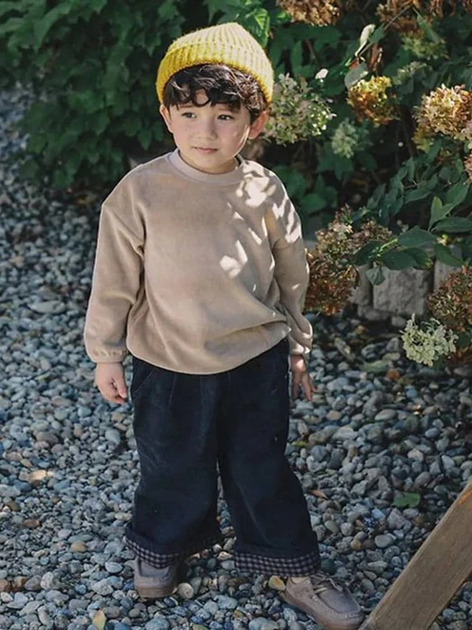 Fleeced Check Color Block Jeans Fleeced Check Color Block Jeans by Jazz for Child - catalog view