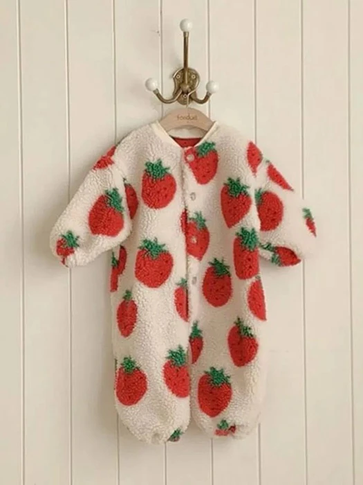 Strawberry Jam Romper Strawberry Jam Romper by Fondue for Baby - catalog view