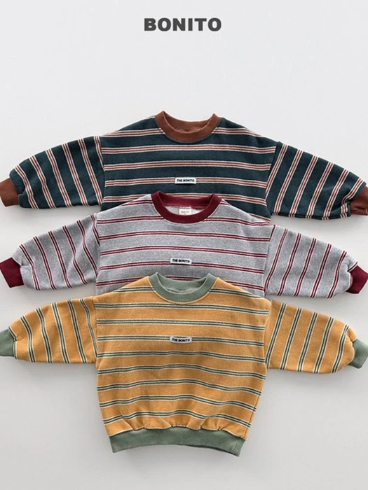 Monica Striped Sweatshirt Monica Striped Sweatshirt by Bonito for Child - catalog view