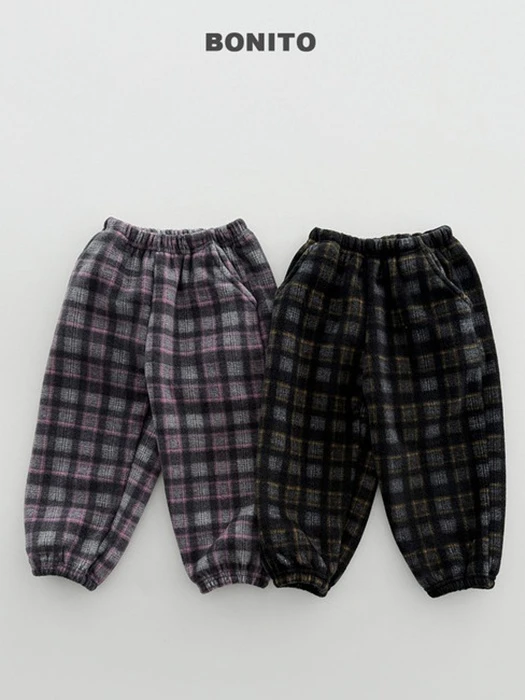 Check Fleeced Jogger Pants Check Fleeced Jogger Pants by Bonito for Child - catalog view