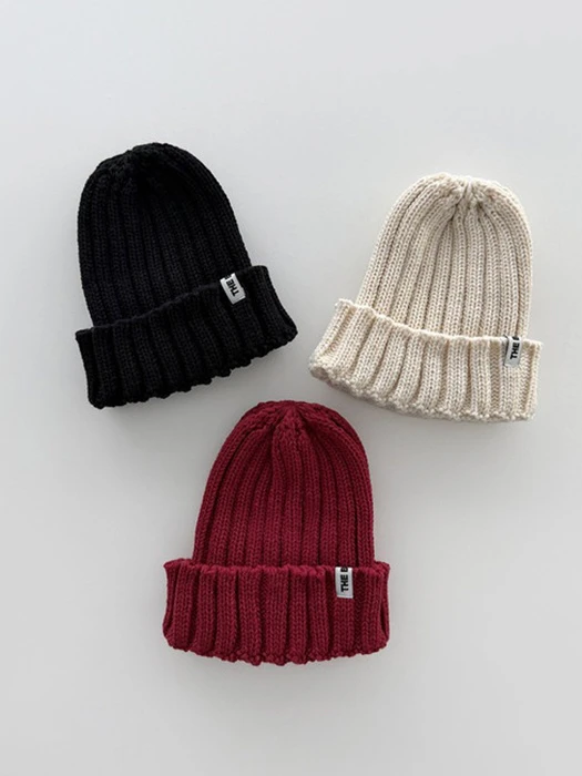 Rib Trim Knit Beanie by Bonito for Child - catalog view
