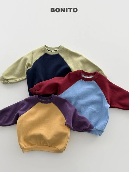 Color Raglan Sweatshirt Color Raglan Sweatshirt by Bonito for Child - catalog view
