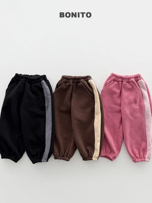 Side Color Contrast Jogger Pants by Bonito for Child - catalog view