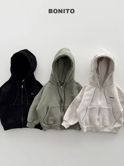 Double Fleeced Hooded Zip-up Double Fleeced Hooded Zip-up by Bonito for Child - catalog view