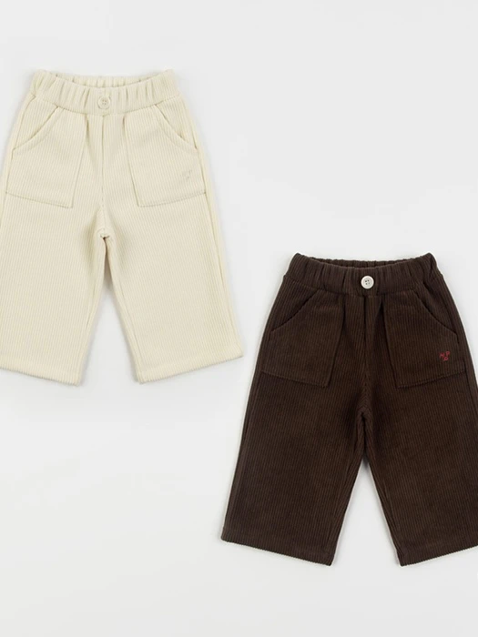 S’more Fleeced Corduroy Wide Pants S'more Fleeced Corduroy Wide Pants by Kids Clara for Baby - catalog view