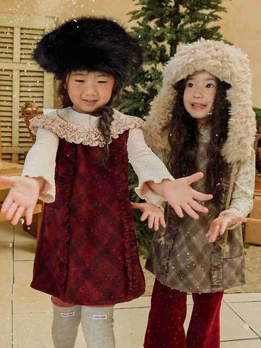 Check Frill Dress Check Frill Dress by Urban Rabbit for Child - catalog view