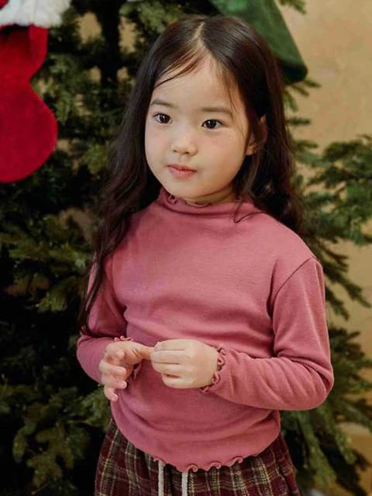 Curly Half Mock Neck Tee by Urban Rabbit for Child - catalog view