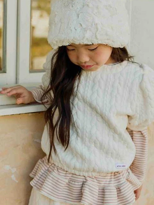 Cable Quilting Short Sleeve Tee Cable Quilting Short Sleeve Tee by Urban Rabbit for Child - catalog view