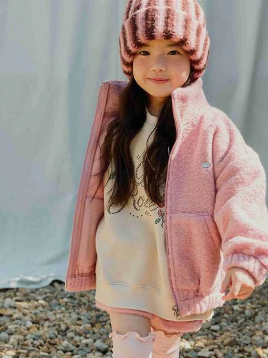 Curly Woolen Jacket Curly Woolen Jacket by Urban Rabbit for Child - catalog view