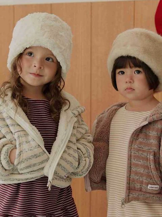 Choux Cream Hooded Jacket Choux Cream Hooded Jacket by Urban Rabbit for Child - catalog view