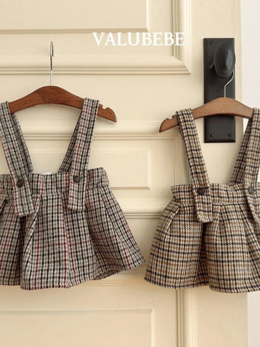 Marble Check Pleated Skirt Marble Check Pleated Skirt by Valu Bebe for Baby - catalog view