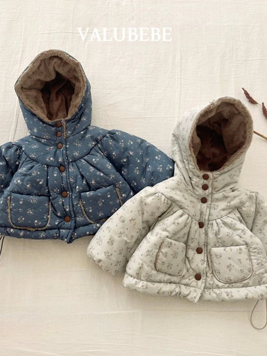 Blanc Shirring Hooded Jacket Blanc Shirring Hooded Jacket by Valu Bebe for Baby - catalog view