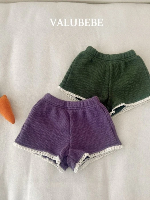 Knit Lace Shorts Knit Lace Shorts by Valu Bebe for Baby - catalog view