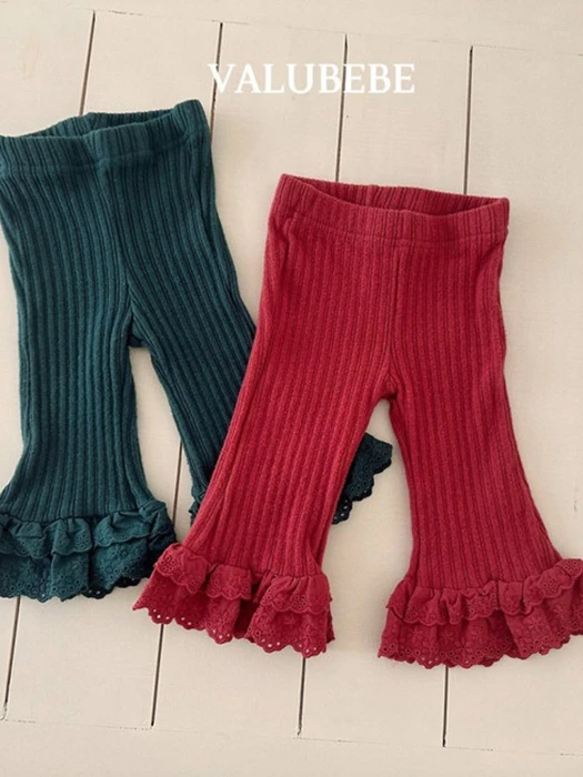 Frill Lace Bootcut Pants Frill Lace Bootcut Pants by Valu Bebe for Baby - catalog view