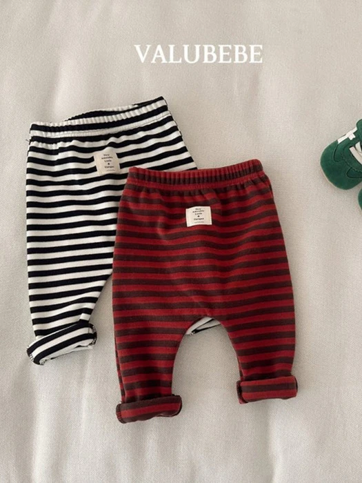 Striped Fleeced Leggings by Valu Bebe for Baby - catalog view