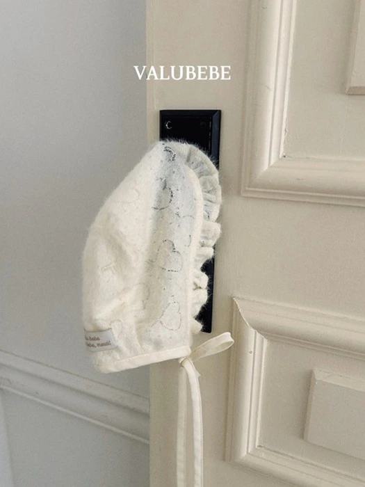 Heart Frill Bonnet Hat Heart Frill Bonnet Hat by Valu Bebe for Baby - catalog view