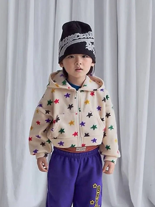 Star Hooded Zip-up Star Hooded Zip-up by Moiia for Child - catalog view