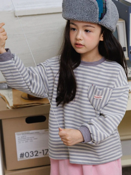 Pit-a-Pat Striped Tee Pit-a-Pat Striped Tee by Andbutter for Child - catalog view
