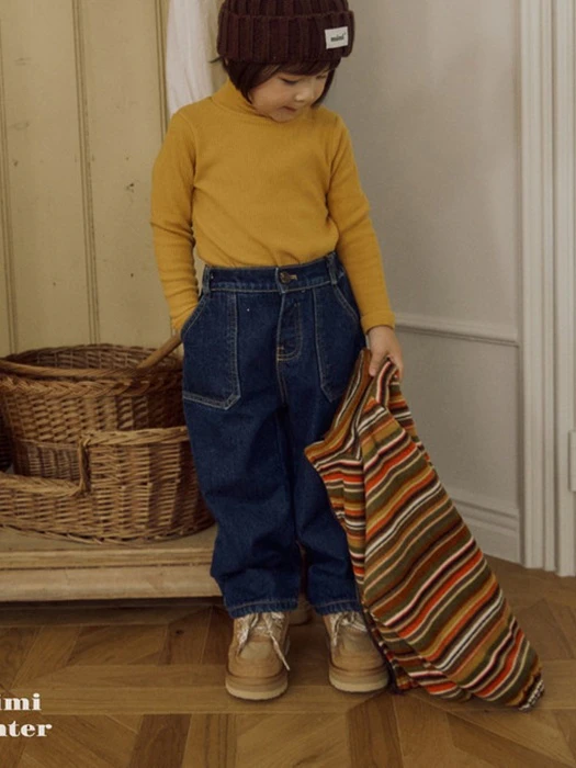 Warm Denim Pants Warm Denim Pants by Bymimi for Child - catalog view