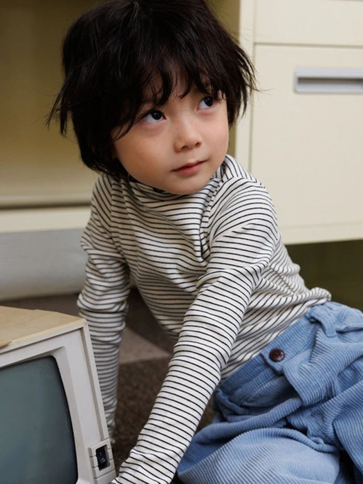 Wave Striped Turtleneck Tee Wave Striped Turtleneck Tee by Andbutter for Child - catalog view