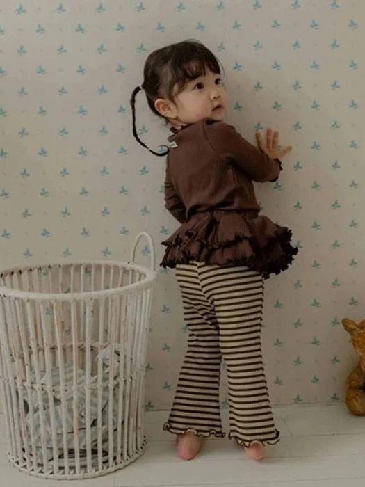 Sugar Striped Flare Leggings Sugar Striped Flare Leggings by Hahaha for Baby - catalog view