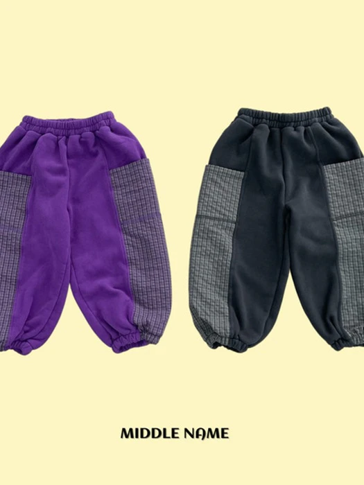 Check Colorblock Jogger Pants Check Colorblock Jogger Pants by Middle Name for Child - catalog view