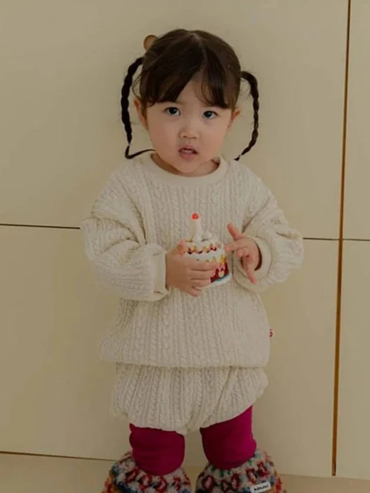 Cable Sweatshirt Cable Sweatshirt by Hahaha for Baby - catalog view