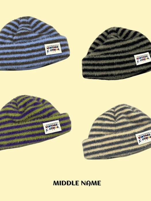 Striped Beanie Striped Beanie by Middle Name for Child - catalog view
