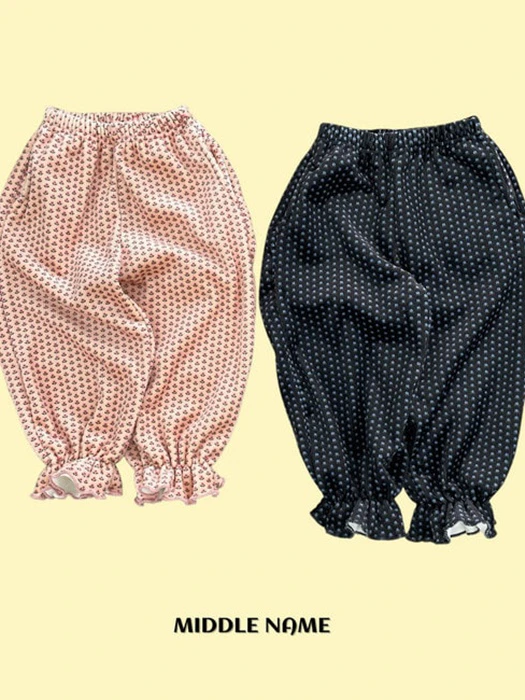 Flower Pattern Frill Pants Flower Pattern Frill Pants by Middle Name for Child - catalog view