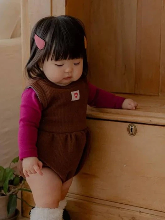 Pin Cotton Sleeveless Romper Pin Cotton Sleeveless Romper by Hahaha for Baby - catalog view