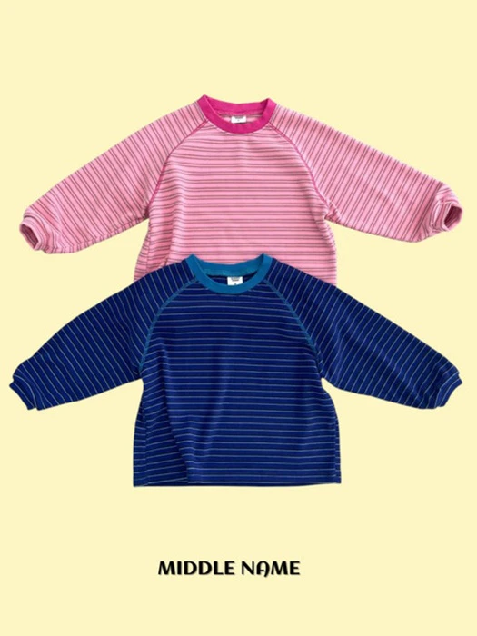 Raglan Striped Tee Raglan Striped Tee by Middle Name for Child - catalog view