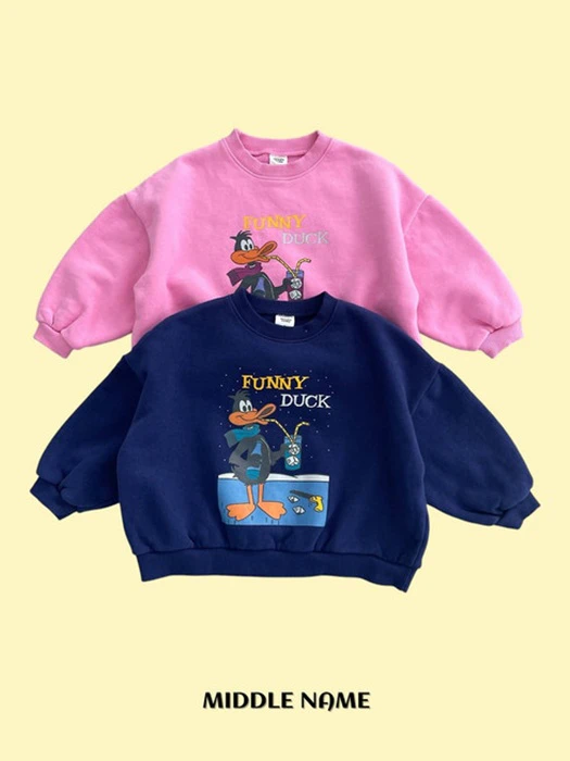 Iced Tea Duck Sweatshirt Iced Tea Duck Sweatshirt by Middle Name for Child - catalog view